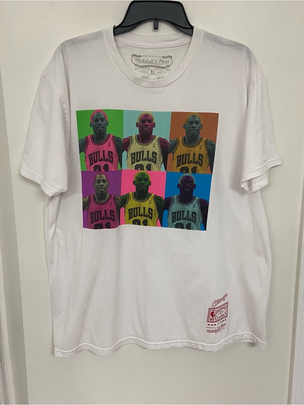 Mitchell & Ness Chicago Bulls #23 Pop Art Graphic Tee XL Hardwood Classics
